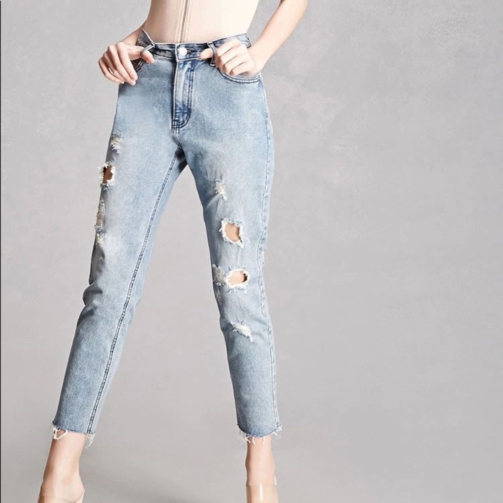 Momokrom | Distressed High Waisted Skinny jeans